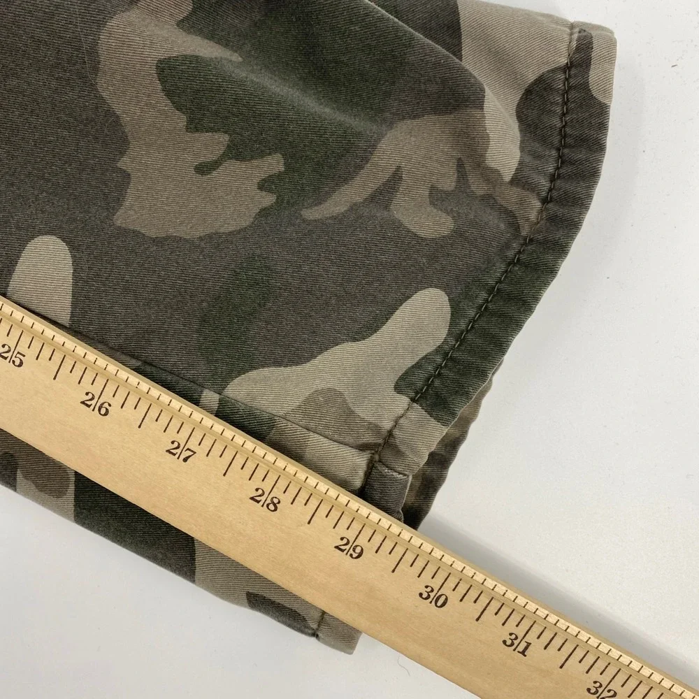 Wrangler‎ Cargo Pants Mens Tag 32x32 Fits 33x29 Camo Fleece Lined Relaxed Rugged